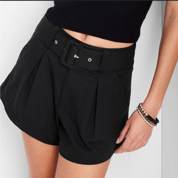 Future Collective Black belted shorts Jenee Naylor sz 20 - Picture 13 of 14